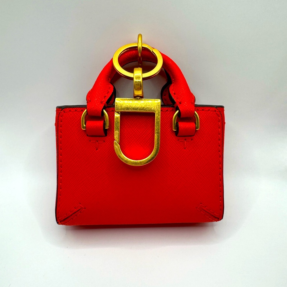 Tory Burch Red Mini Bag with Gold Accents
